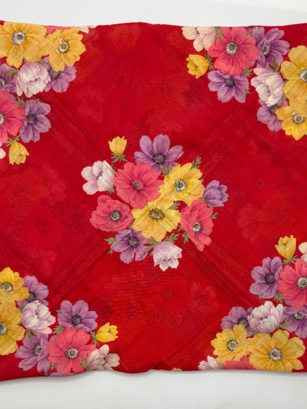 EPIC GIVENCHY RED FLORAL SCARF!